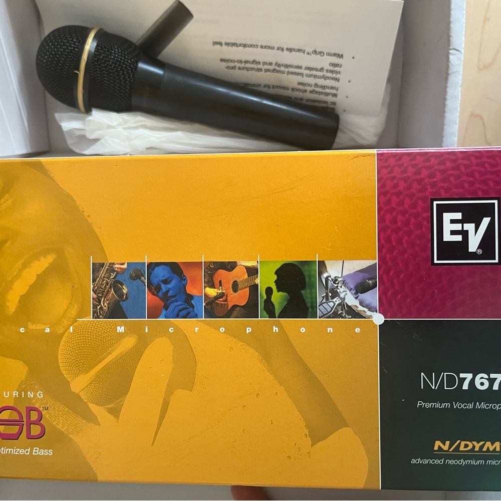 Black Vocal Microphone